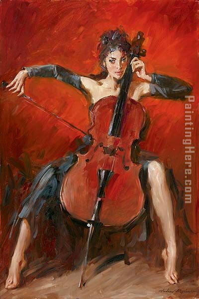 Red Symphony painting - Andrew Atroshenko Red Symphony art painting